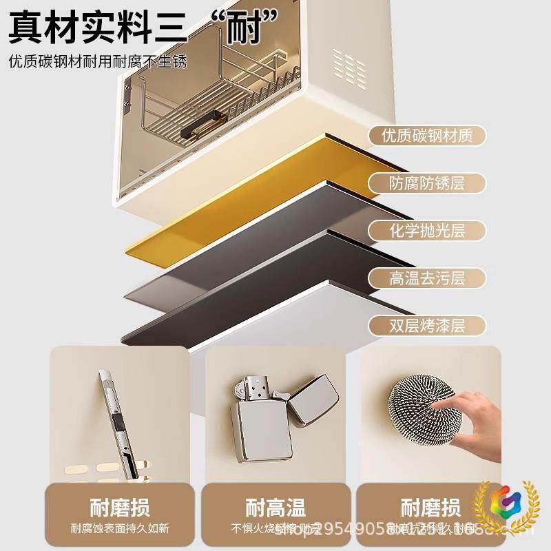 ?厨房置水F$px}$%p物架碗碟收纳架壁挂式碗柜免上打孔盘吊柜下挂