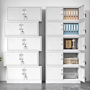 体五节分柜矮柜铁皮柜文件柜档案资料柜储凭物柜财务带锁JPG收纳