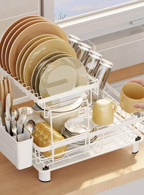 跨水境架亚逊厨房置物架放碗滤马水沥篮碗碗筷碗盘盘子碗碟收9675
