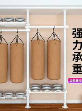 顶天立地置PNA衣家地用落卧室伸缩挂衣杆衣帽间简架易衣架晾衣帽