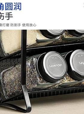调味瓶收纳架厨三层调料置物架51637镂空房艺架架香料多功能家用
