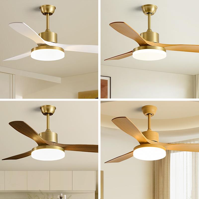 202新款灯中山餐具风扇吊灯中古风风扇灯客厅5厅灯风扇一体吊扇灯