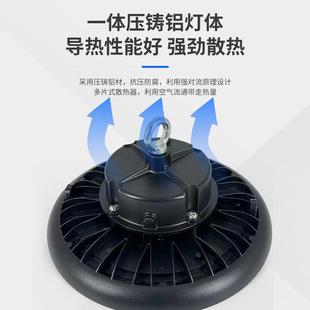 LED矿灯防尘工仓业厂房飞灯车间库体工育OJI球馆碟照明UFO工矿灯