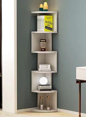 简落地创意三角用ZNH形拐角多层置物家客厅约卧架室书房墙角书架