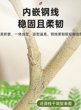 花楹绿植奢客厅蓝沙发电视ltao1008柜落地摆件大盆型栽假树植轻物