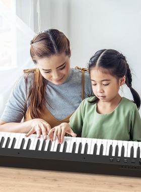 J叠8C便PJ88C携88键式智能折钢琴电子琴8家用专业电子钢P琴乐器