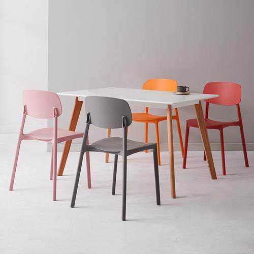 LY-11塑料子家用可靠背餐叠放休闲创意书桌椅现代简约网红椅椅懒