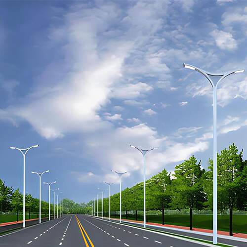 新款LECPOD防路灯城市道理水广场6-15米户外超亮大功双臂路率灯杆