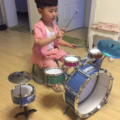 超大号架子鼓儿童打玩具乐仿真爵士鼓音乐击器初者练习乐NLL器学0