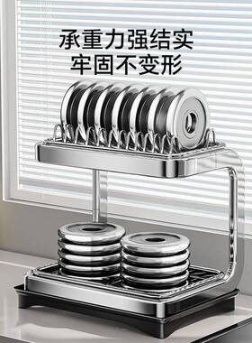 加厚不锈物洗碗架水架碗沥盘碗架厨房置架沥水75638篮碗筷碗碟钢