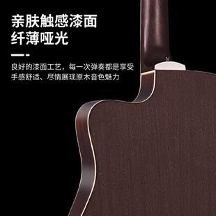 41寸D全单民谣吉他演奏单u板云杉木吉他/JF哑亮光光git41寸全单ar