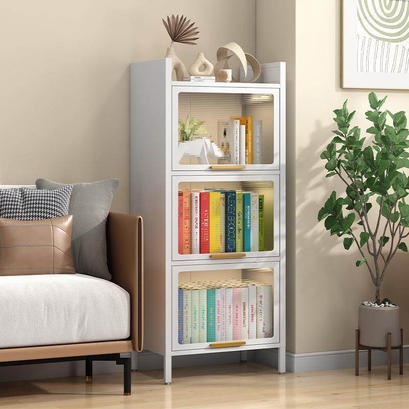 钢制书架家用儿402童夹缝门书书柜落地客厅带防尘物柜房铁储艺收纳架,影音电器,DIY配件,淘宝优惠券,粉丝福利购,淘宝优惠卷