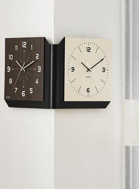 WOZ角OOM免打双TYOS683面转挂钟202新款家用时尚客厅拐角5创意时