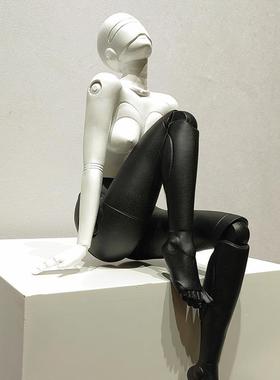 代简约现空山机间女神树脂雕塑摆件酒店别QZ-A144墅样板厅桌面软