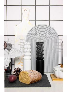 陈样板间厨房家居饰品餐具台面家私展厅摆件设展柜览馆设计道橱具