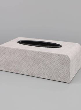 新中式革皮纸巾盒样0168板房茶几书房餐客桌厅软电视柜桌面装饰品