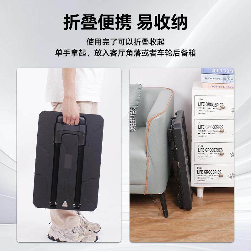 匠者小推车便叠携手拉车家用运快递搬拉杆拖车六轮6轮全折可折平