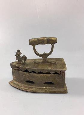 公鸡家摆件斗烫斗铜器熨斗居民国古杂项怀旧复烫古物玩件XX老式