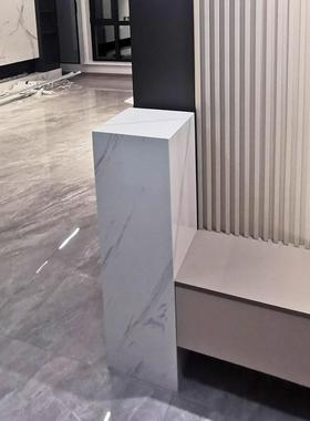 现台客厅大理底座石落代地基座酒店ZG-66913玄关艺术品石立柱雕塑