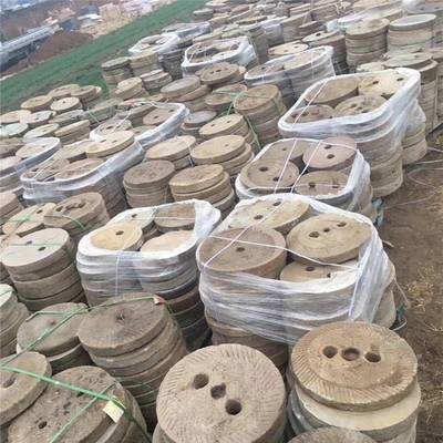 做旧石路雕磨盘农村石磨盘石旧888老磨盘石磨老石磨头磨盘铺老磨