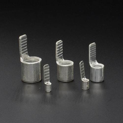 C45-4片形终端端接线端子头铜子头C4鼻5-4裸紫铜焊口铜鼻接子线耳