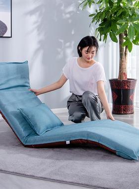 懒人人沙发XJR单车睡载垫榻榻米客厅加长叠休折闲椅靠背日式布艺