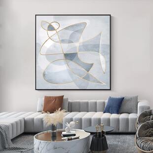 聆听现代方简QX202204约画客厅装饰轻奢抽象大幅沙挂发落地画卧室
