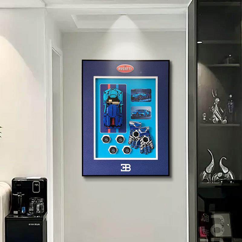 木汽车立体样挂画跨境装饰积Ｔ212画名3Ｄ客车厅玄关走廊卧室版间