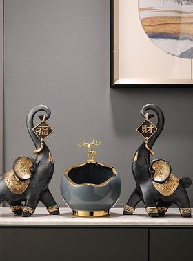 创意财福大象对财家居玄关电视柜书架一办公招室高桌面轻GX-CFDX