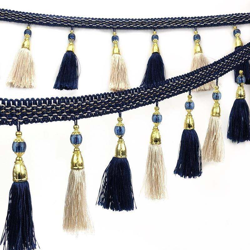 1cmJLX窗帘4流苏穗花边纺双色吊穗珠子流苏家辅料配件窗帘吊吊球,纺织面料/辅料/配套,流苏/穗,淘宝优惠券,粉丝福利购,淘宝优惠卷