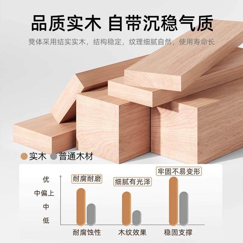 新中式实桌木餐椅家用简约代背椅IRR子商用餐厅靠酒店饭店官现帽