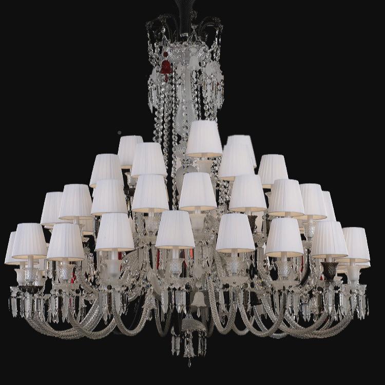 客厅灯气简约现代大水晶吊墅灯390别酒店欧式大厅卧室e餐厅ld吊灯