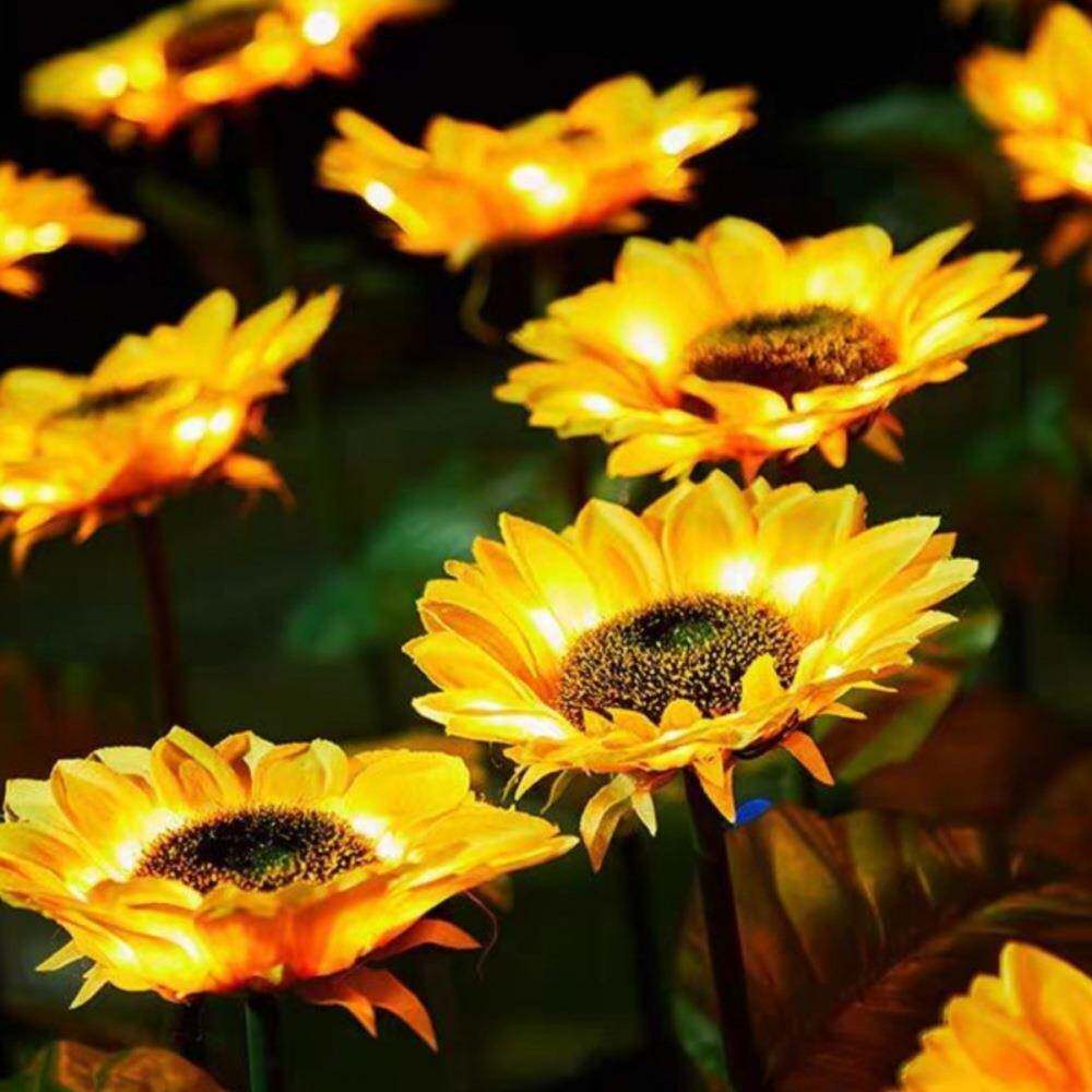 郁墅金香草坪玫瑰花户外防水太阳985能灯地广插灯公园场别景观灯