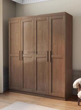 B简w1现286代户约实木衣柜纳原木色对开门家用卧室小型超大收衣柜