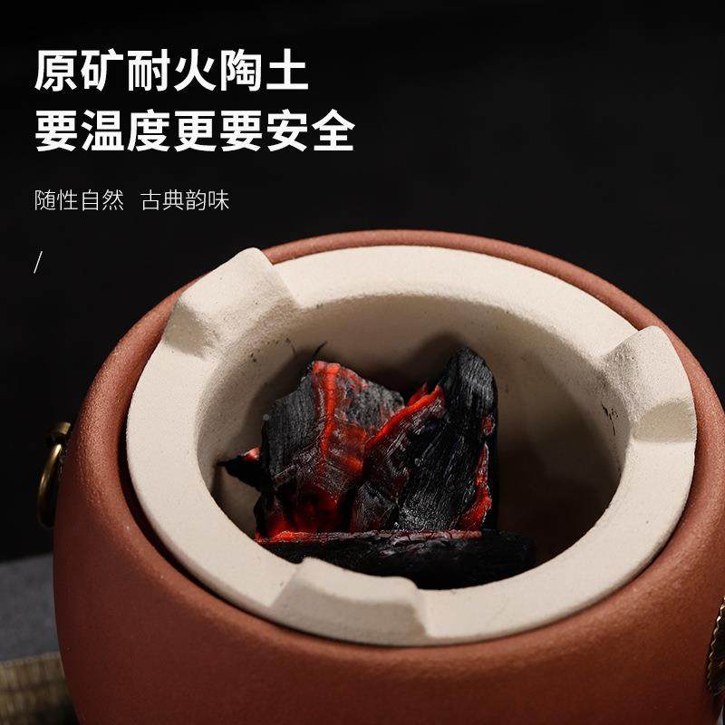 网红围炉煮茶一日式套默认项小烤碳炉家用老炉子室内家用土炭陶式,餐饮具,茶壶,淘宝优惠券,粉丝福利购,淘宝优惠卷