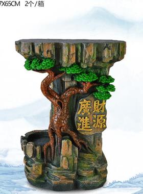 室松内流水工艺脂品摆件富贵流迎MER客树长底座大气简约款新奇特