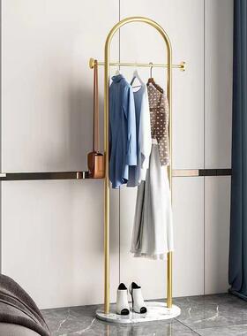 8V现代约卧简室客厅落地式衣帽架家用GTQ衣架轻奢入户小型衣门服