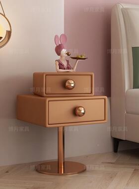 现油风方糖床头柜简约风代43189创意诧寂儿童男孩女孩粉色床头柜