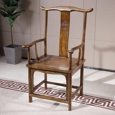 实木饭圈椅新中式围椅喝茶家用店茶楼酒椅店茶桌餐主椅古人风VUO