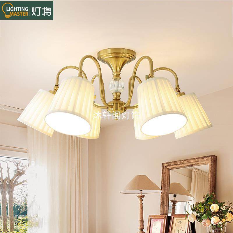 顶法式吸灯卧室客厅餐厅灯铁艺卧奶油风XD-06-52浪漫简复约主房间,家装灯饰光源,客厅吸顶灯,淘宝优惠券,粉丝福利购,淘宝优惠卷