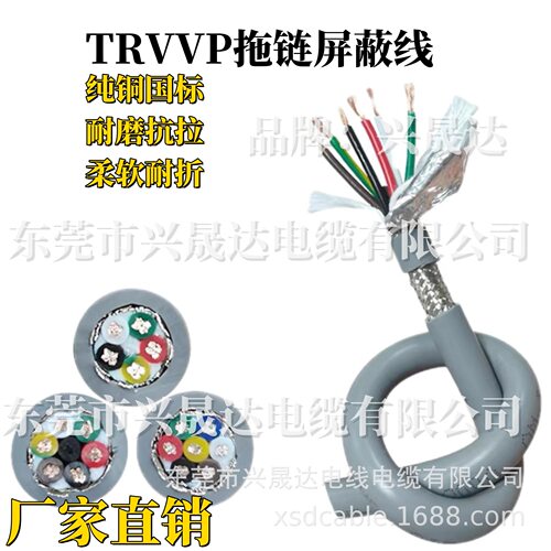 信号线拖链屏蔽线TRVVP24芯机械设备连接线环保阻燃电线多芯