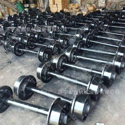 铸钢矿车直径300*轮轨对轨钢道轮实心矿车轮子矿用向防尘轮铸铁轨