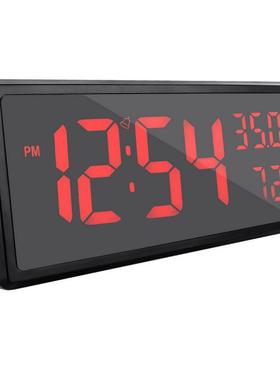 创意大面屏幕时客厅桌跨境电子3808L钟家钟用温湿度时钟简约闹钟