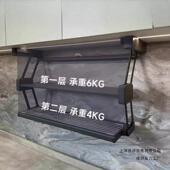 备菜AL927044双层升降置物架收藏万人4碗碟折叠储吊柜挂下拉式 调