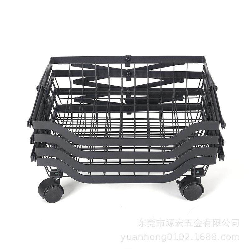 厨房置架折落地水果篮可移动蔬菜物咨询额客收纳架家用厨房用品置