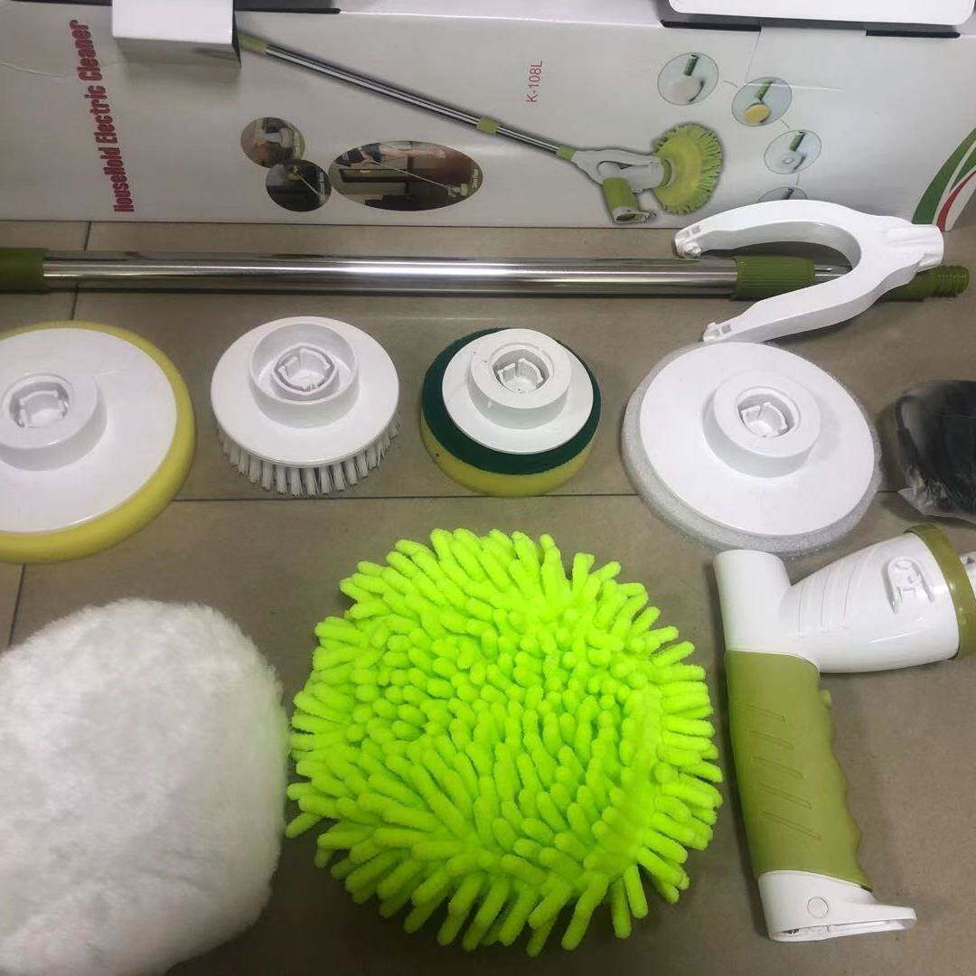 新款电动旋转拖把 家用清洁刷 木地板打蜡机 擦玻璃器 汽车抛光