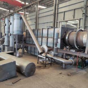 高温连续炭化椰壳稻壳核桃等物料 树皮锯末竹子炭化炉 木炭机