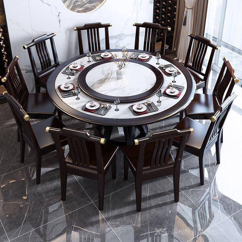 新子中式椅子实DXD木餐椅家简用约现代轻奢软包靠背凳餐餐厅吃饭