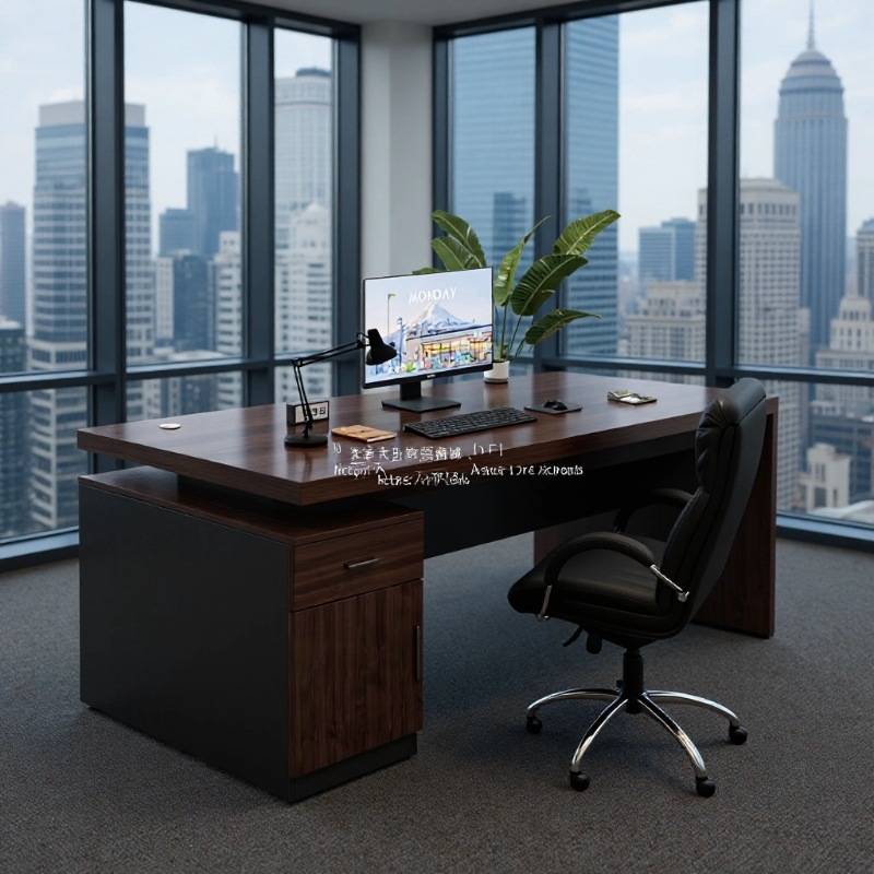 大班桌子办公桌老板桌办公室桌椅组合简约现代员工位单人台式书桌