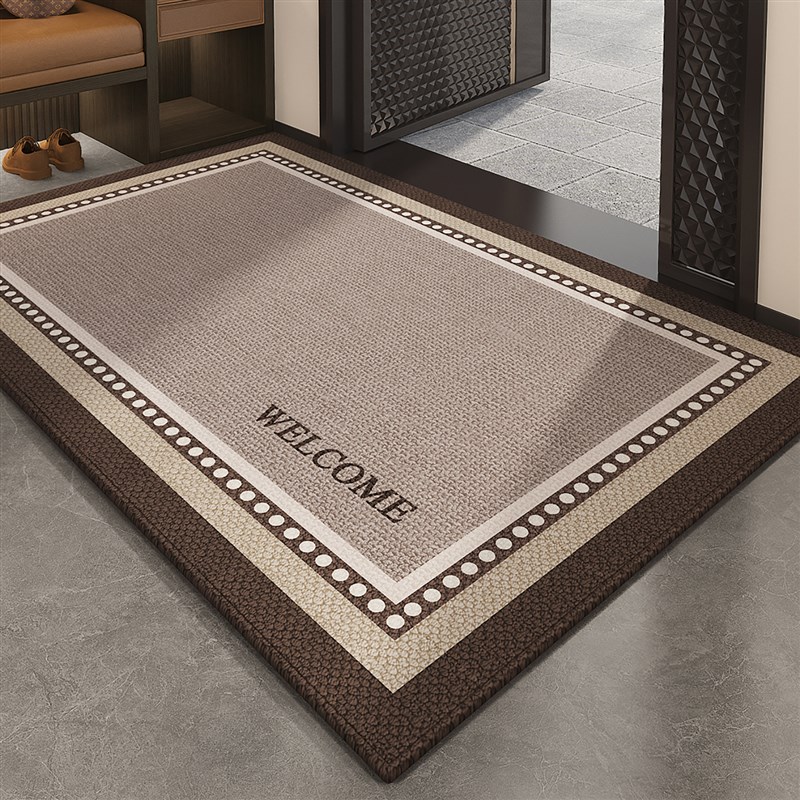 高级感入户门地垫家用玄关防滑脚垫门口除尘进门地毯门垫可裁剪
